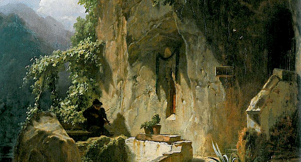 Einsiedler vor seiner Felsenklause, Carl Spitzweg
