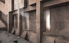 Atmosphärische Darstellung - Öfen nach Vulkanausbruch von Jaques Bätje & Julia Knieß