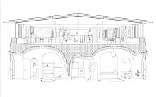 Neubau eines Internats in Petzow | Schnitt Wohnhaus von Tobias Puhlmann