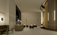 Atmosphärische Darstellung Foyer von Lukas Eilers