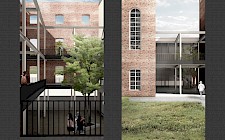 Atmosphärische Darstellungen Eingang | Innenhof von Jan Zöllner