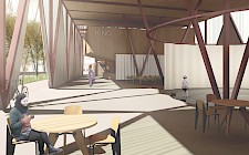 Atmosphärsiche Darstellung Werkhalle von Marius Lauer