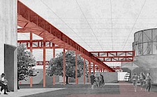 Atmosphärische Außenraumdarstellung von Burcu Dadlayan