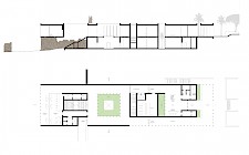 Schnitt & Grundriss Eingangsebene von Carl Hübenthal