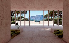 Atmosphärische Darstellung Portikus von Carl Hübenthal