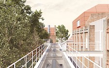 Atmosphärische Darstellung Hof von Fabian Bähr