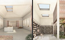 Atmosphärische Darstellungen Sakraler Raum & Leseecke von Pia Schätzle & Senta Schrewe